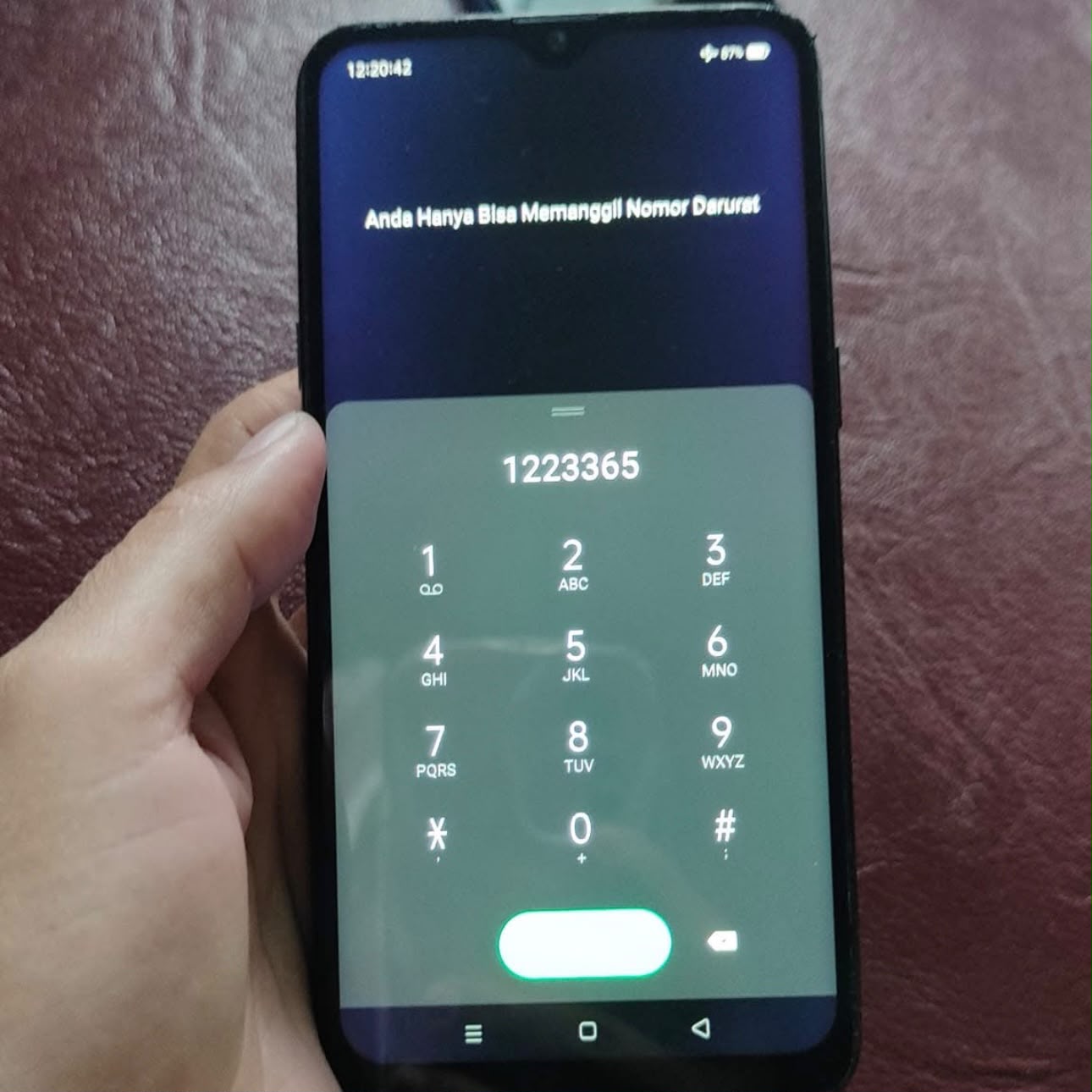 LCD setelah service